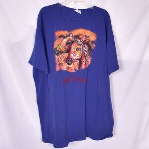 TSF Oversized Western Horses Myrtle Beach Shirt Size XL